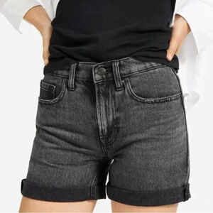 Everlane W Relaxed Denim Shorts in Faded Black Size 26